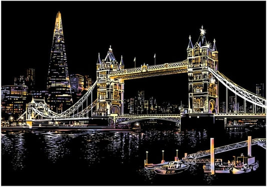 Tower Bridge, London – Scratch Art