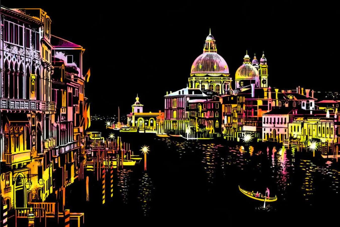 Venice, Italy – Scratch Art