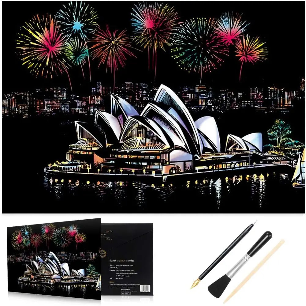 Sydney Opera House - Scratch Art