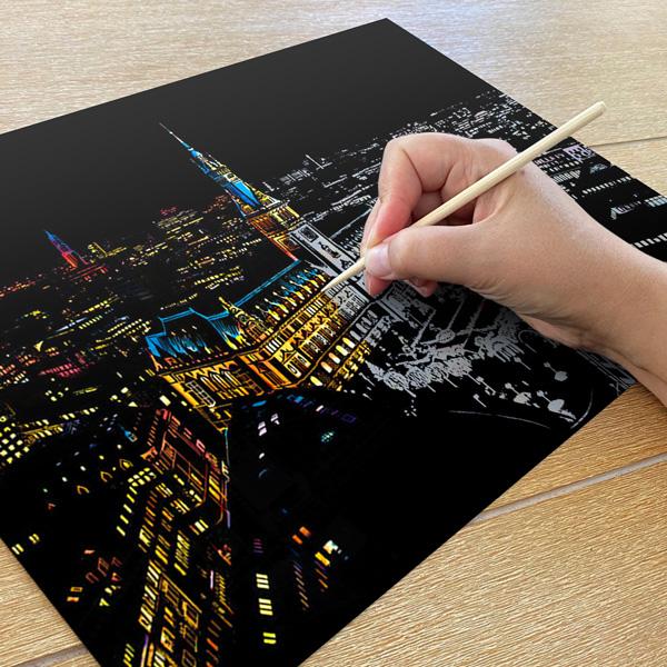 Hamburg, Germany – Scratch Art